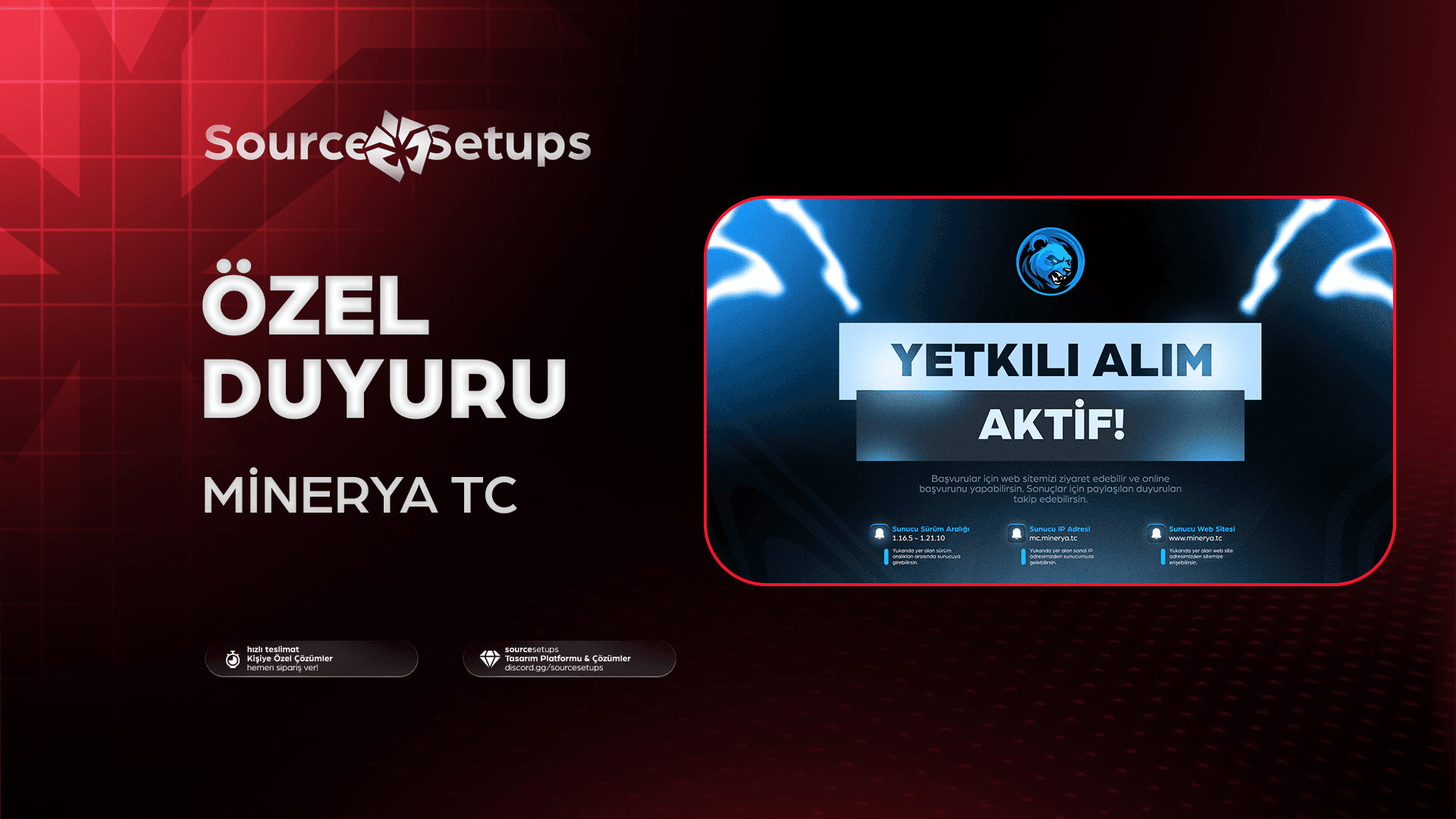 🌴・MineryaTC ・Özel Duyuru Tasarımı