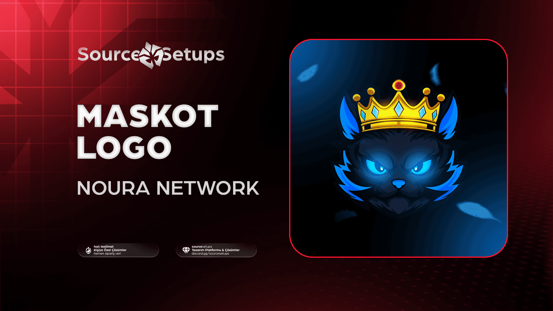 🌴・Noura Network ・Maskot Logo Tasarımı