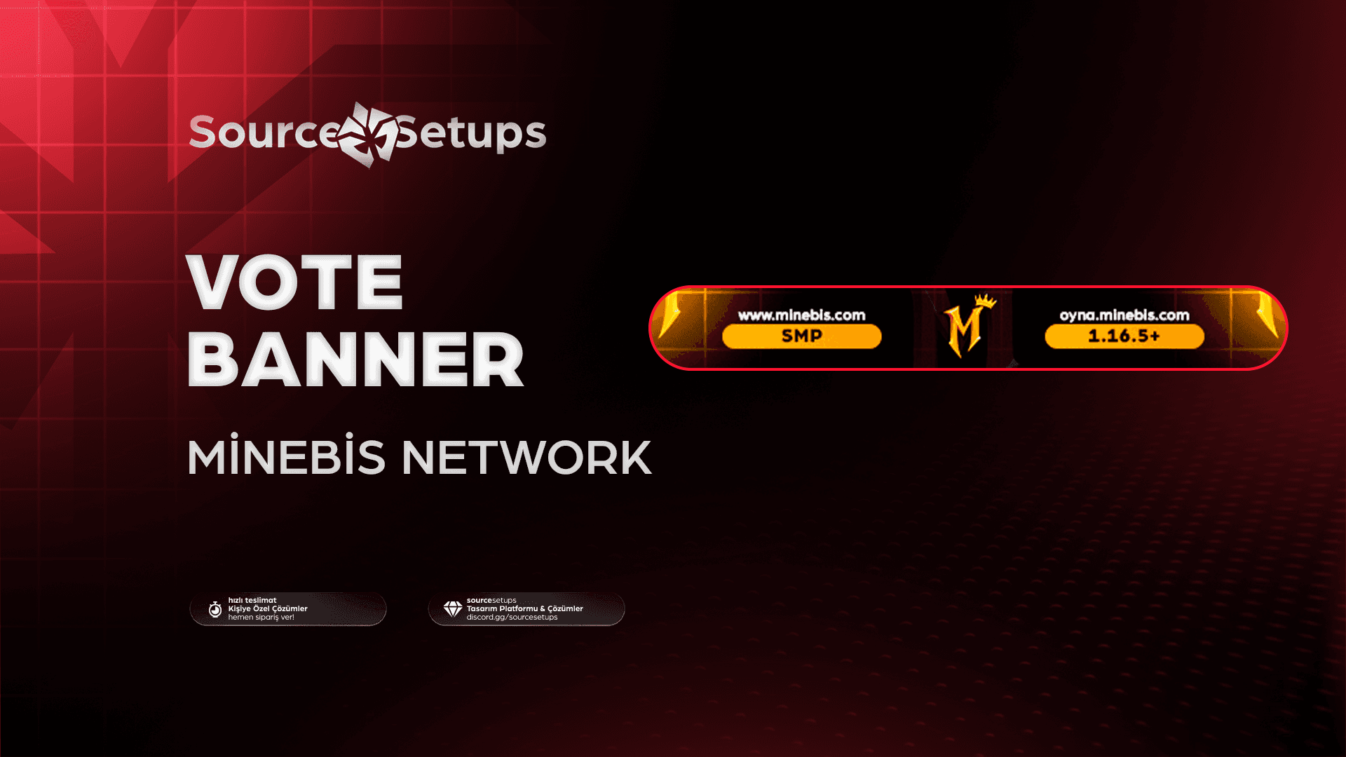 🌴・Minebis Network・Vote-Banner Tasarımı