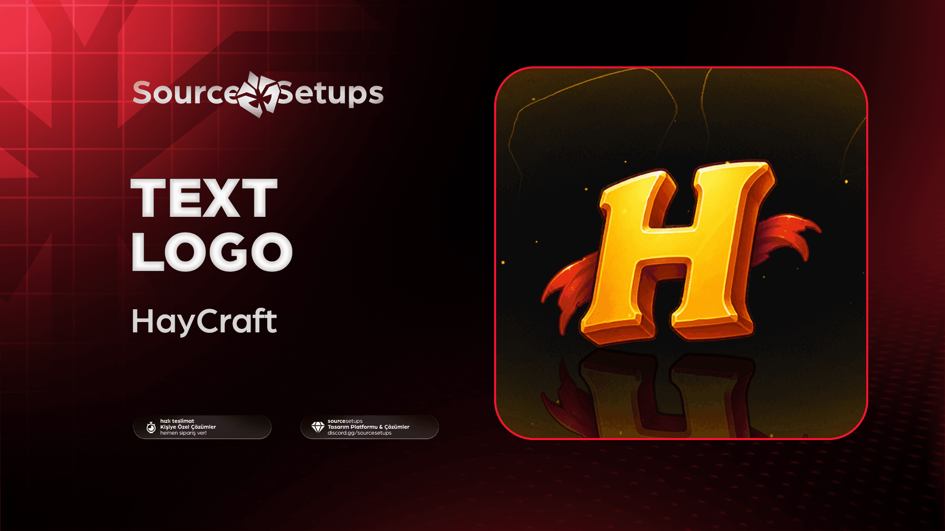 🌴・HayCraft ・Text Logo Tasarımı