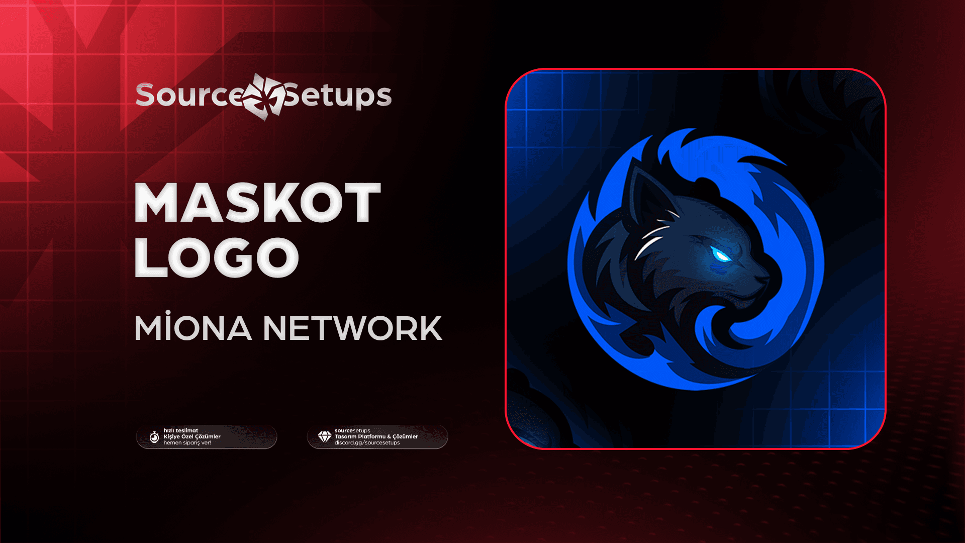 🌴・Miona Network ・Maskot Logo Tasarımı