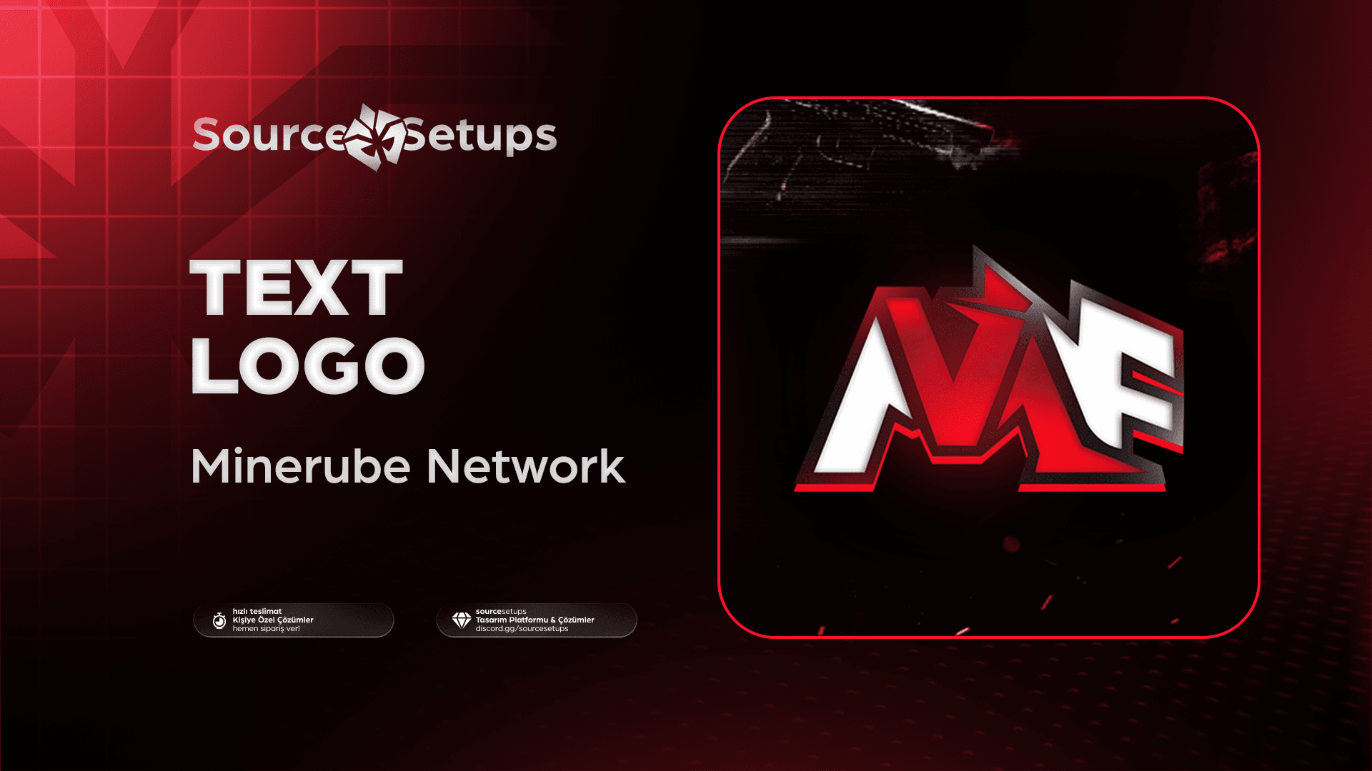 🌴・Minerube Network ・Text Logo Tasarımı