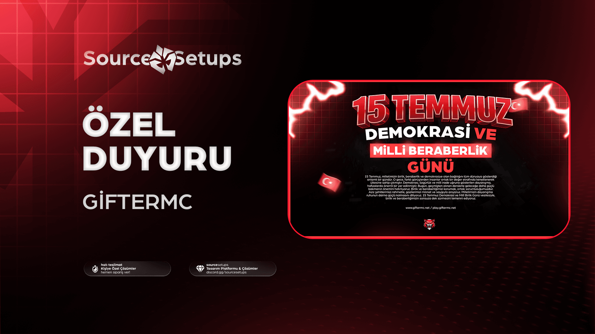 🌴・GifterMC ・Özel Duyuru Tasarımı