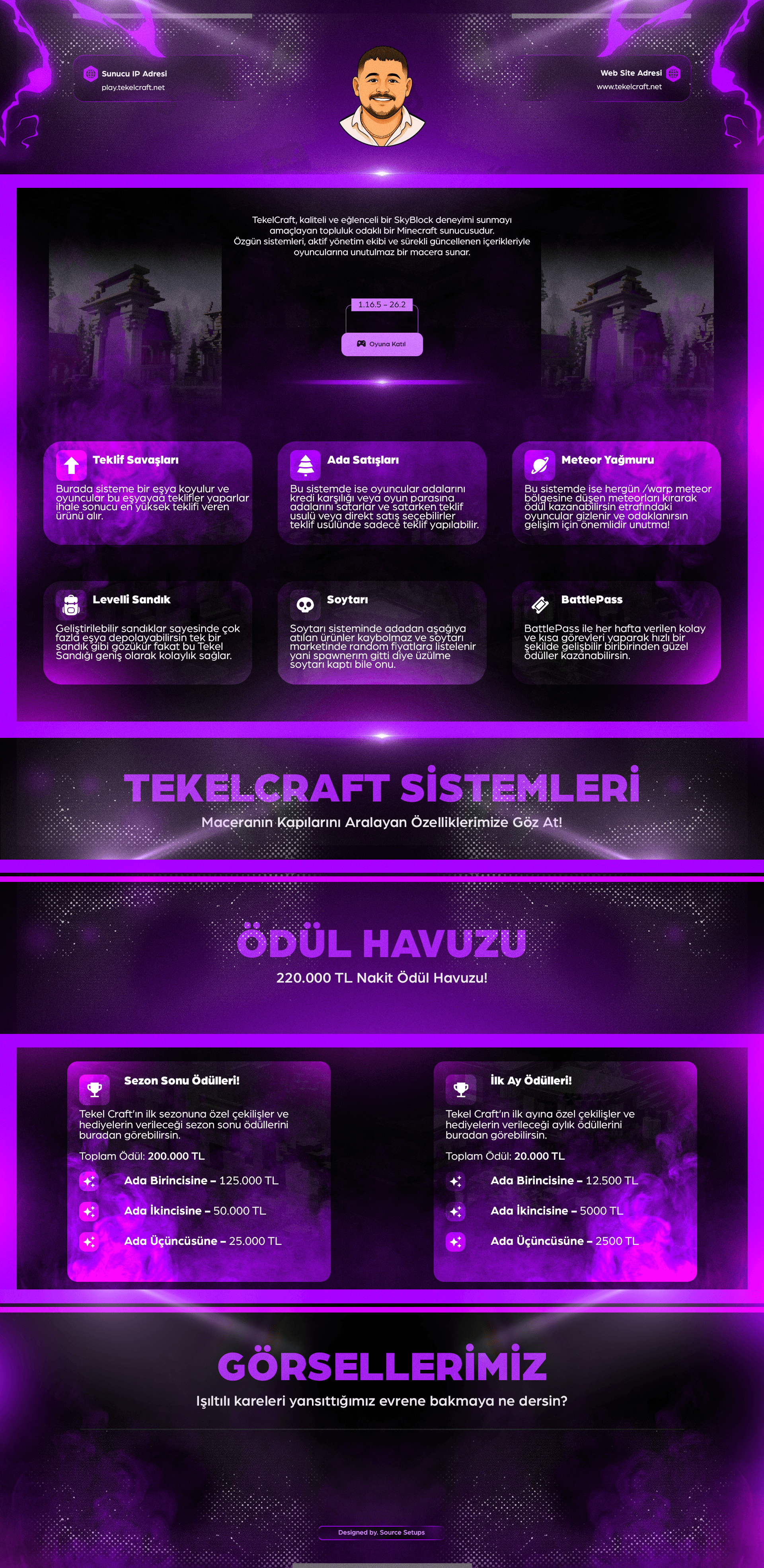 🌴・Tekel Craft・Konu Tasarımı