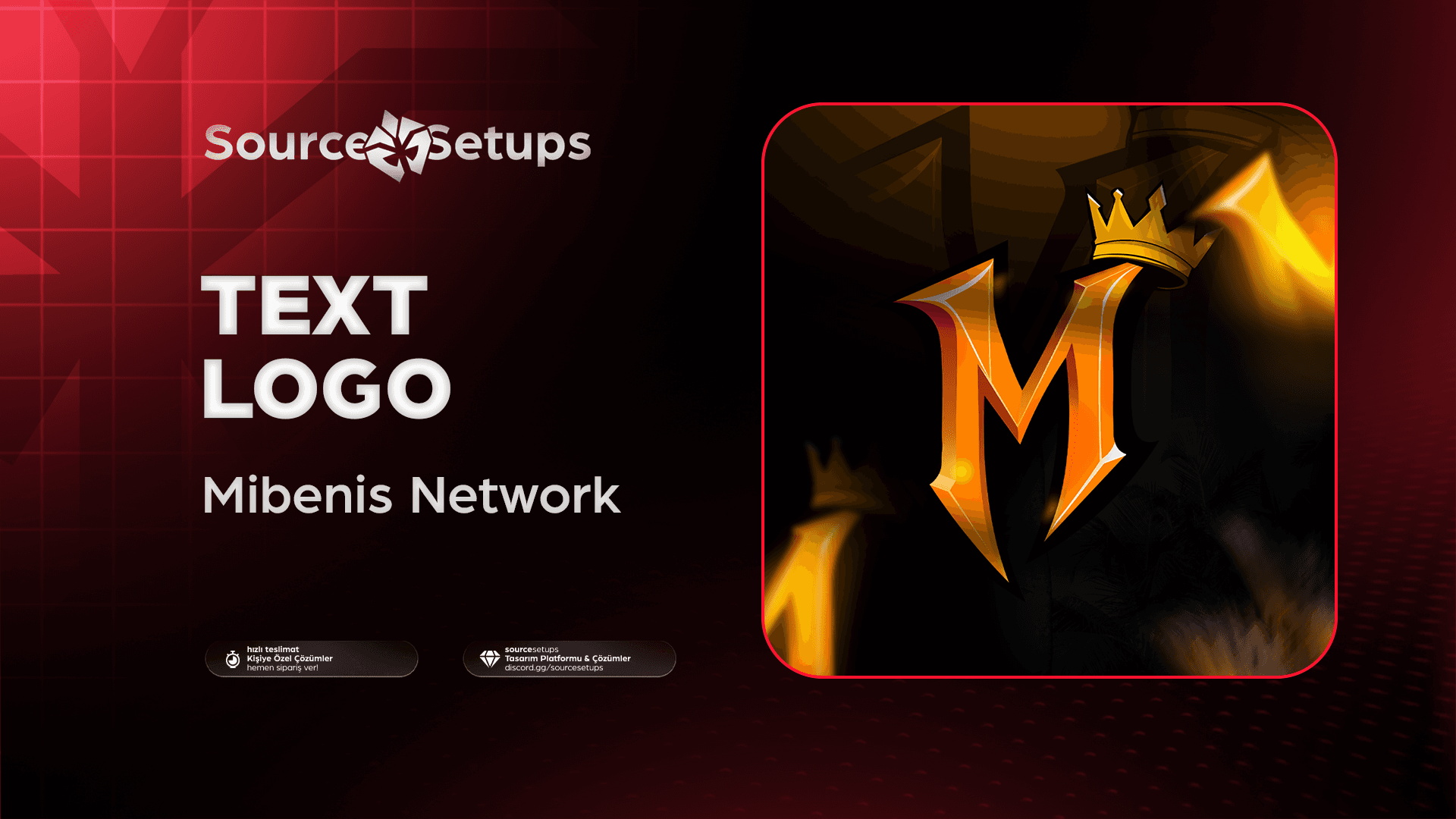🌴・Mibenis Network ・Text Logo Tasarımı