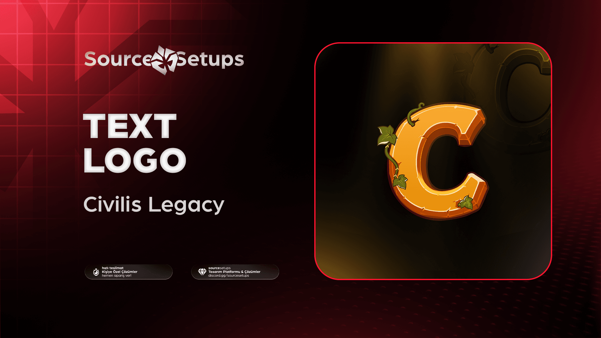 🌴・Civilis Legacy ・Text Logo Tasarımı