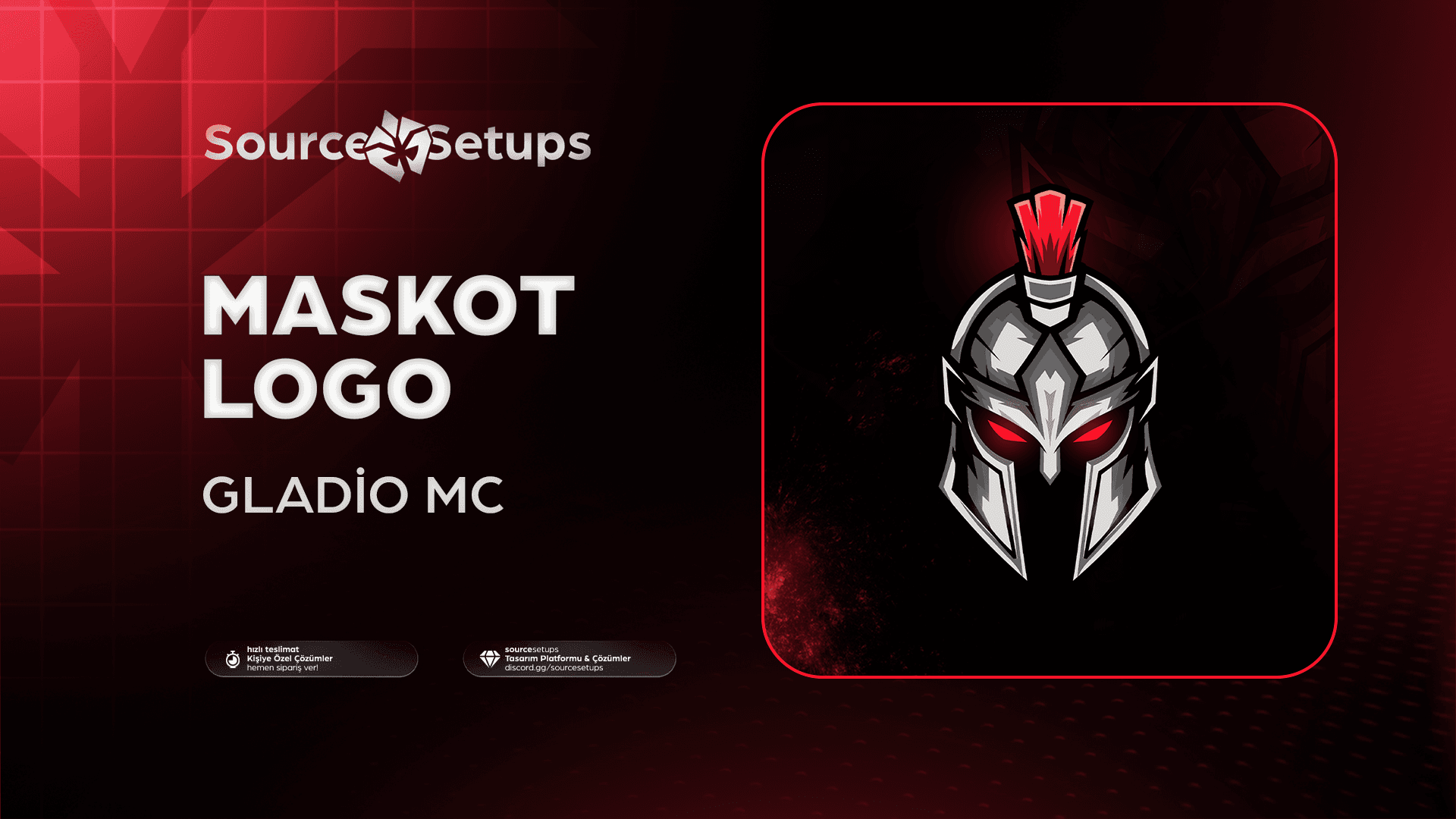 🌴・Gladio MC ・Maskot Logo Tasarımı