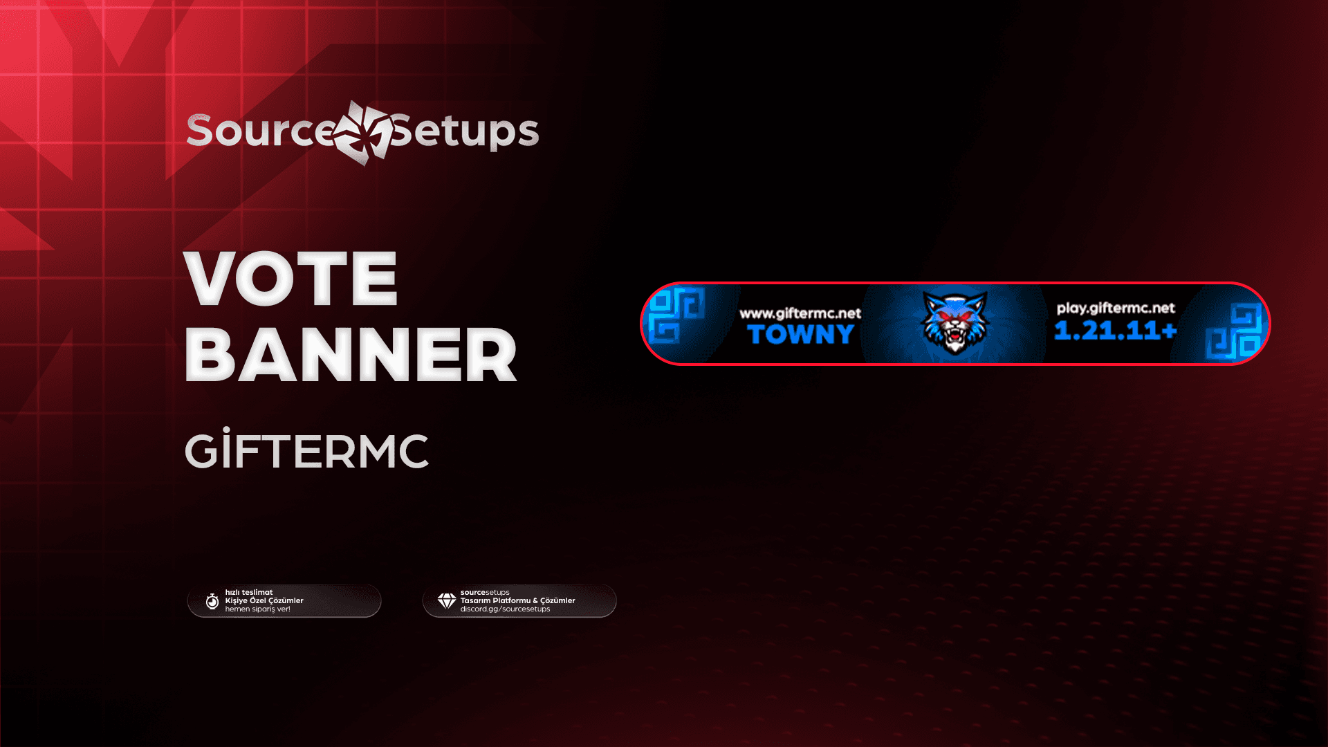 🌴・GifterMC ・Vote-Banner Tasarımı
