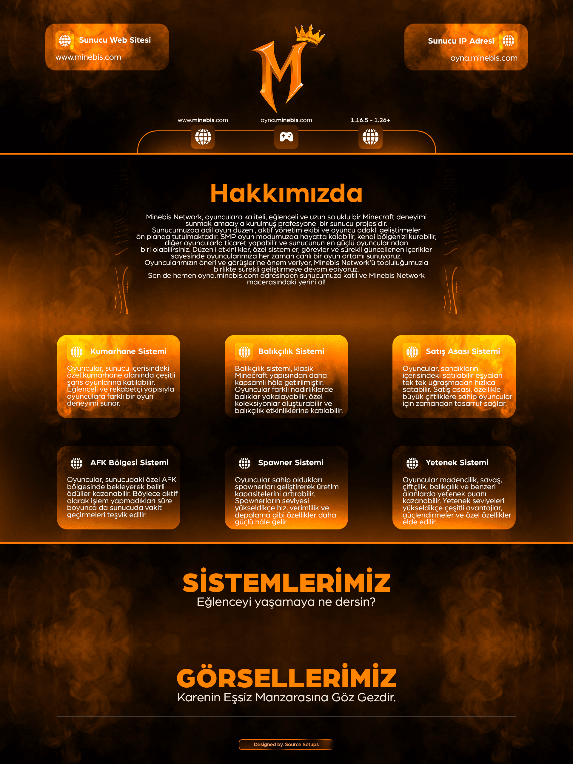 🌴・Minebis Network・Konu Tasarımı