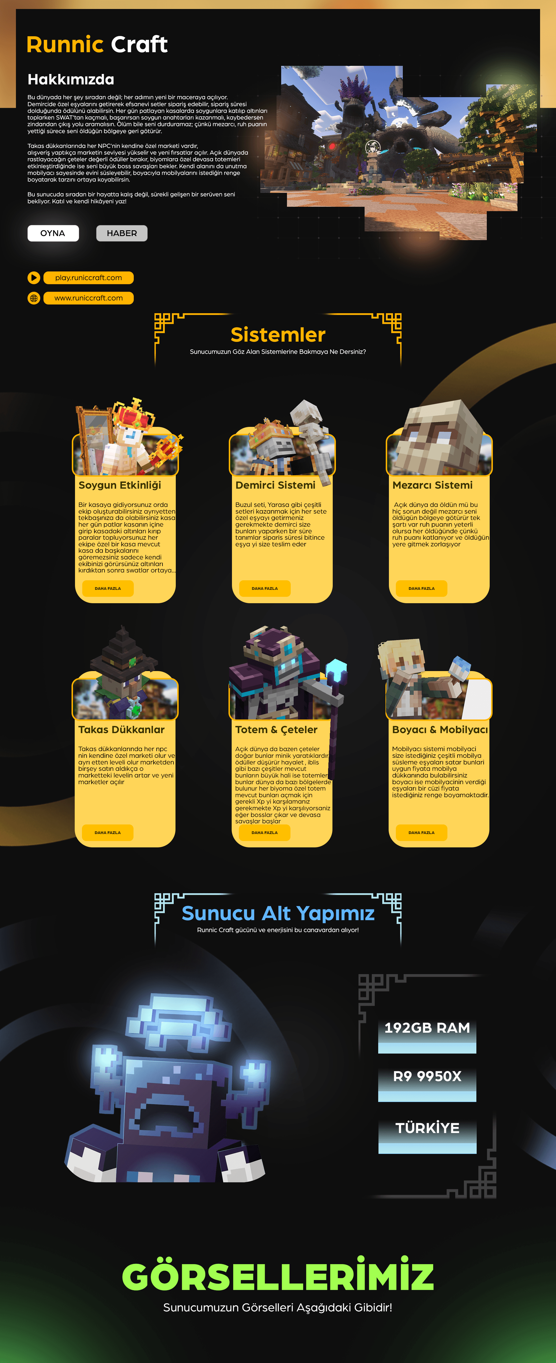 🌴・Runnic Craft・Konu Tasarımı