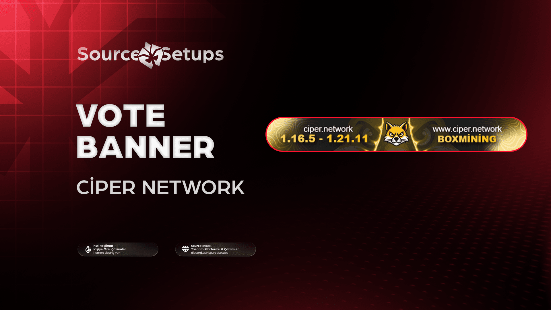 🌴・Ciper Network ・Vote-Banner Tasarımı