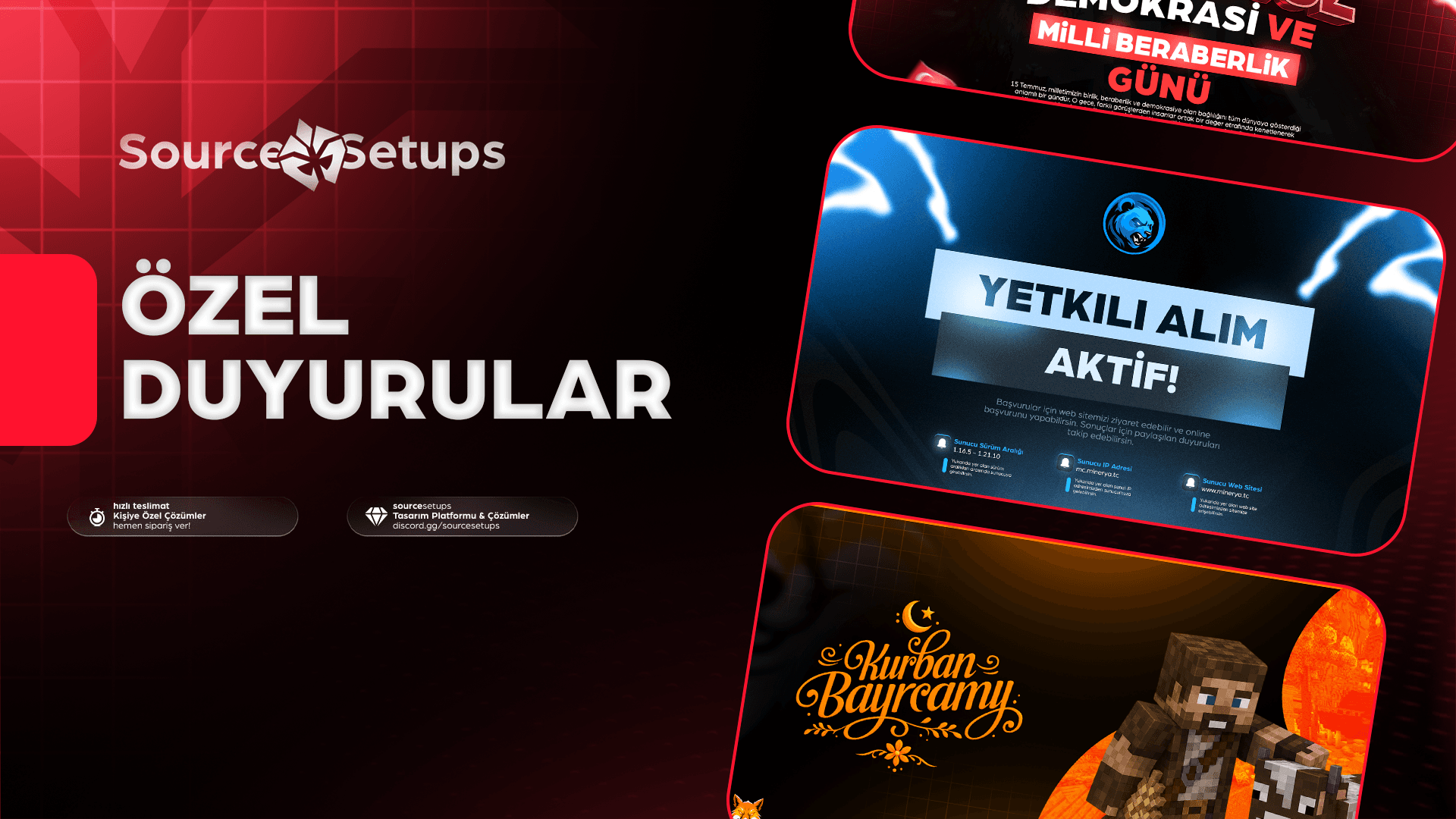 Özel Duyuru Tasarımları